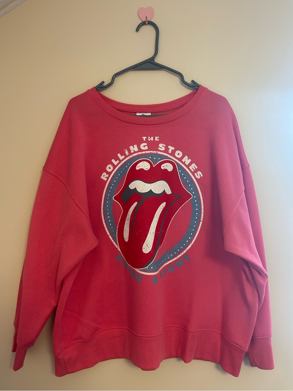 THE ROLLING STONES PINK Crewneck